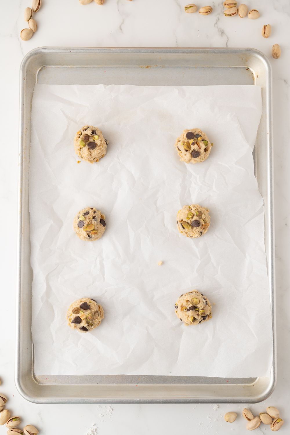 Pistachio Chocolate Chip Cookies