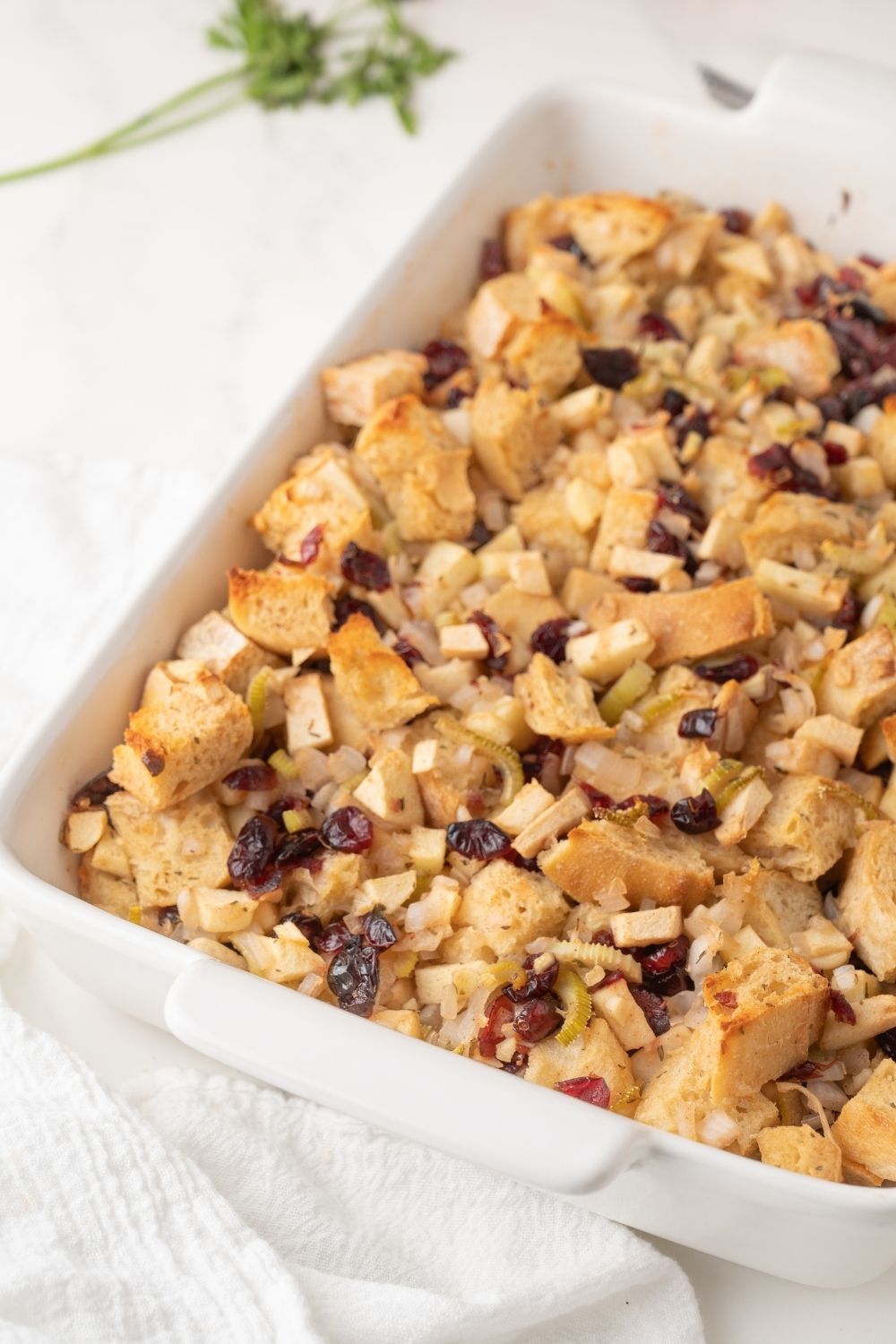 Apple Cranberry Stuffing - set 2