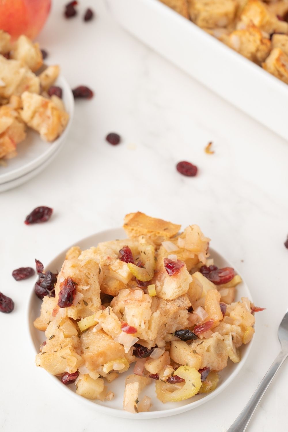 Apple Cranberry Stuffing - set 2