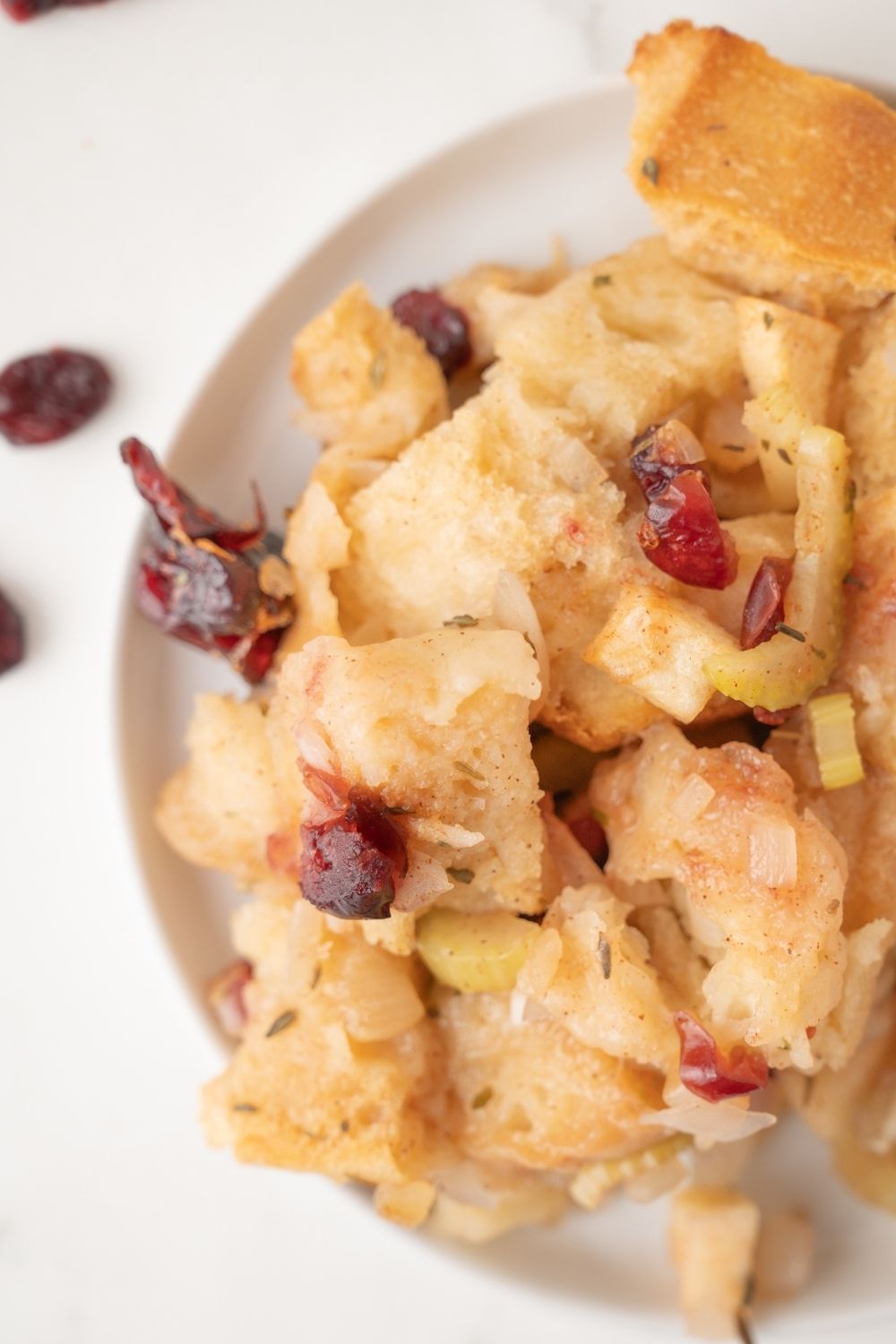 Apple Cranberry Stuffing - set 2