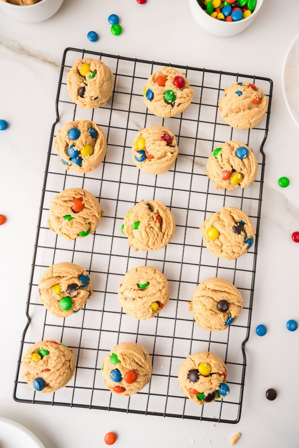Peanut Butter M&M Cookies