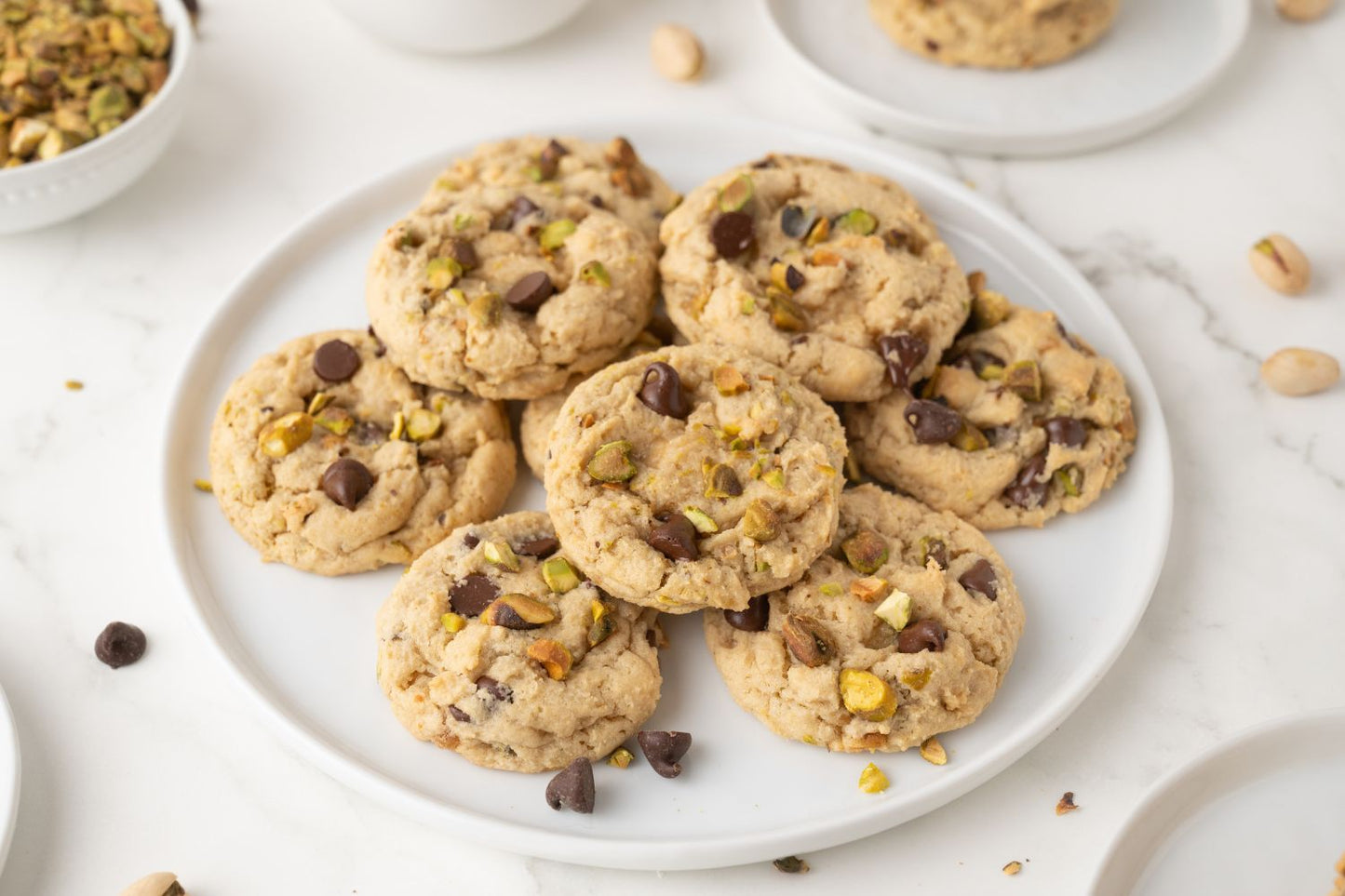 Pistachio Chocolate Chip Cookies