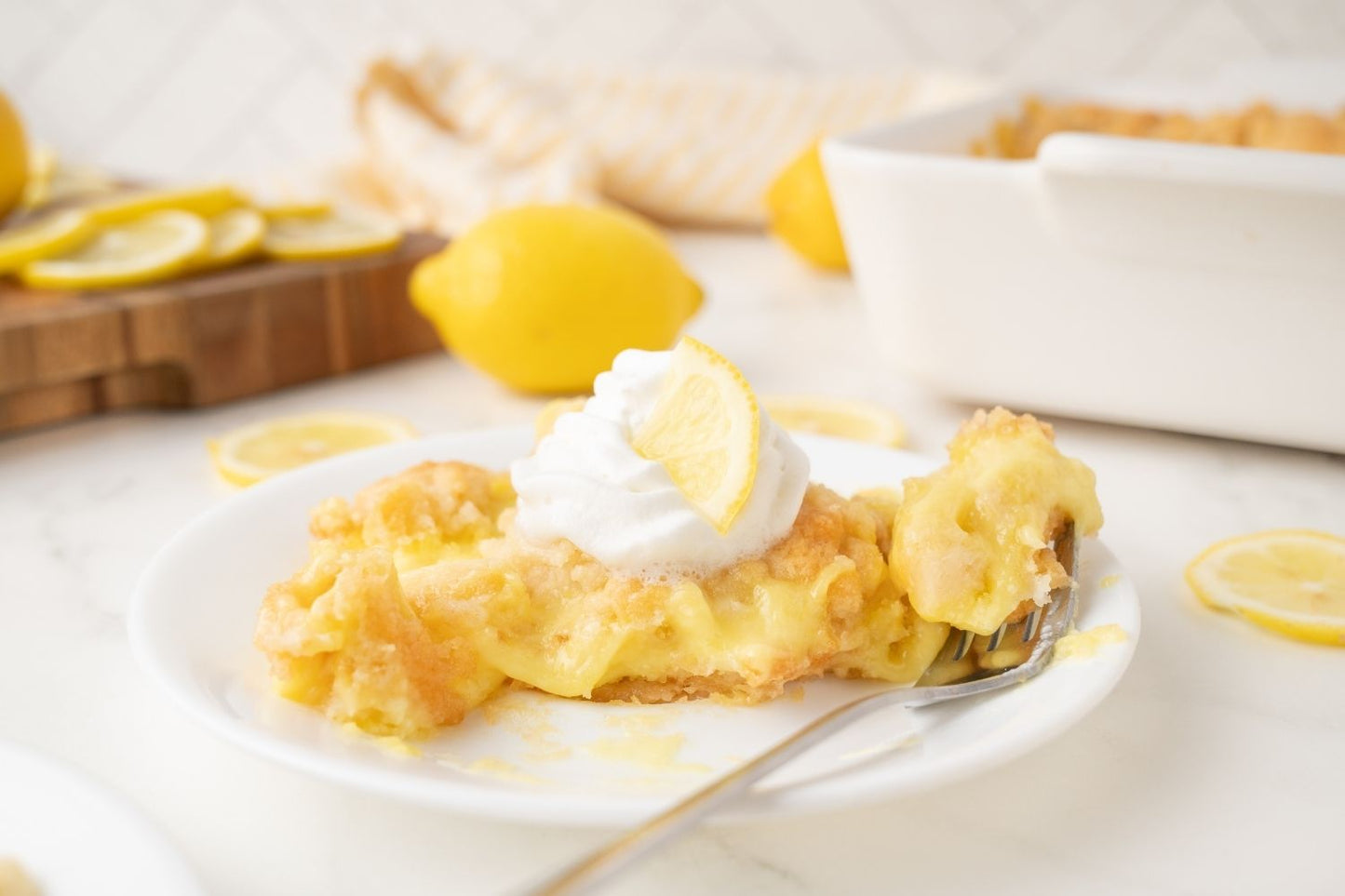 Lemon Cream Cheese Dump Cake