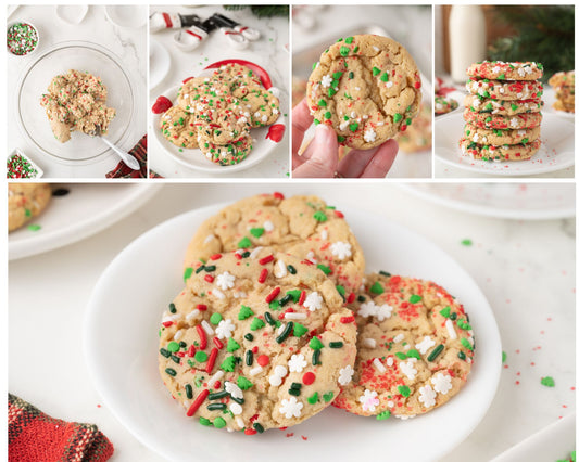 Christmas Sprinkle Cookies