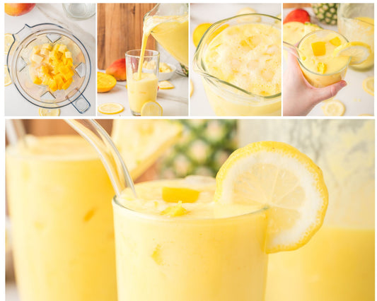 Creamy Pineapple Mango Lemonade