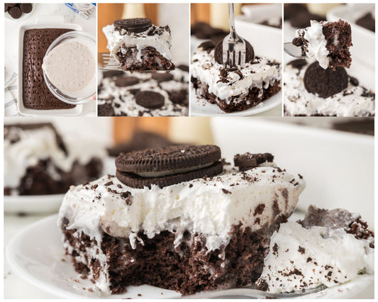 Oreo Poke Cake