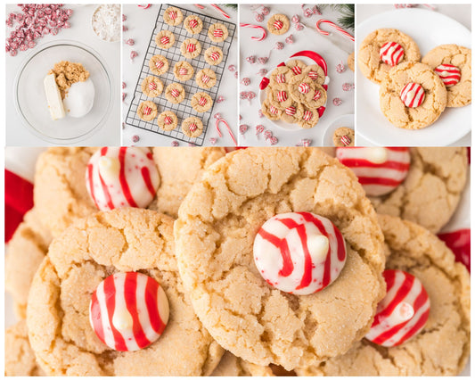 Peppermint Kiss Cookies