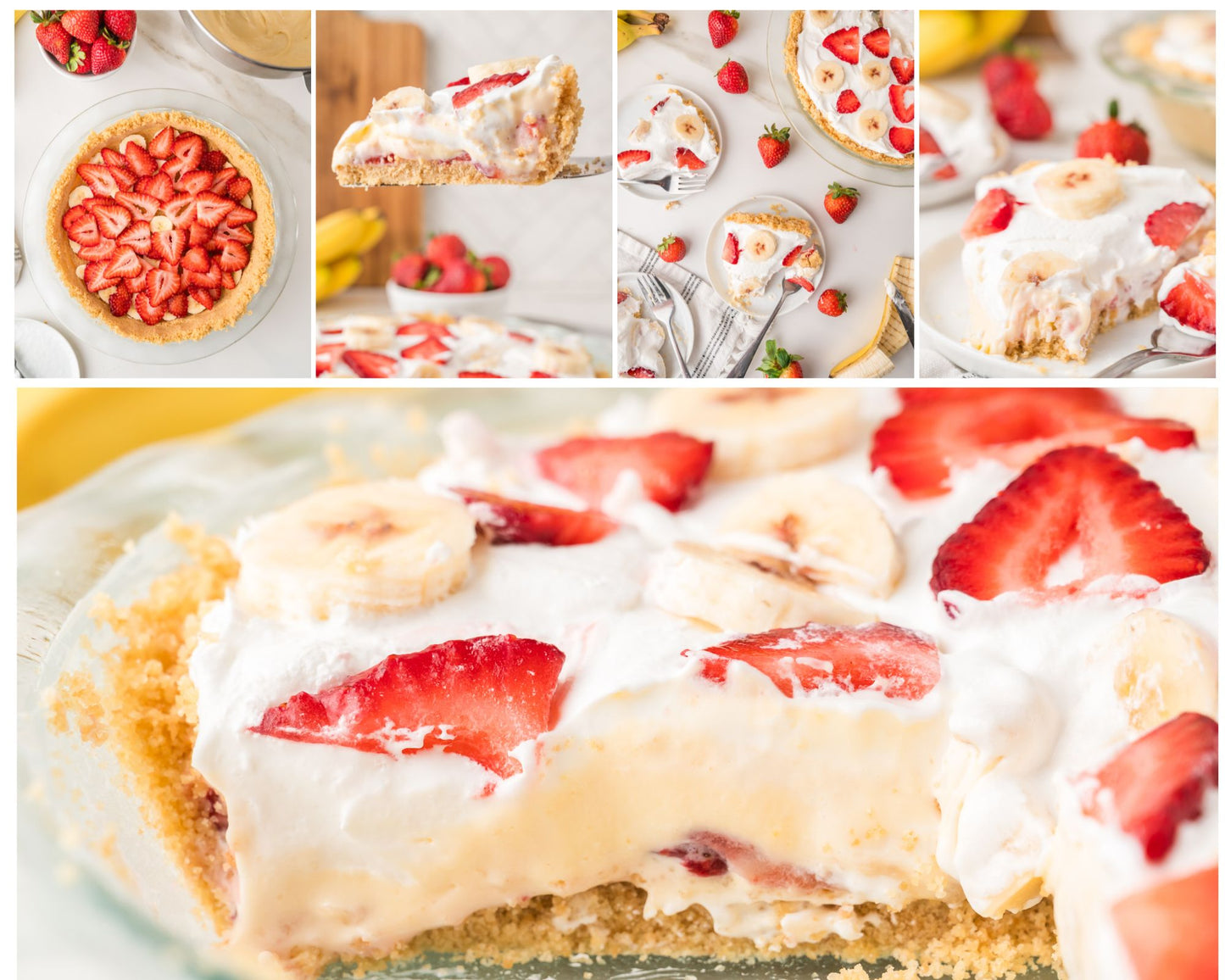 Strawberry Banana Pie